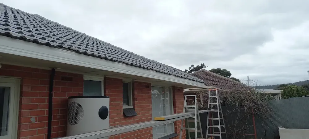 New Colorbond gutter and fascia fitted during an Adelaide roof replacement